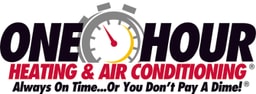 One Hour Heating and Air Conditioning company logo