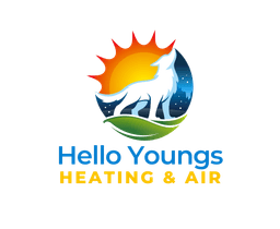 Hello Youngs Heating & Air company logo